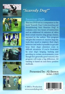 Scaredy Dog Seminar DVD back cover image