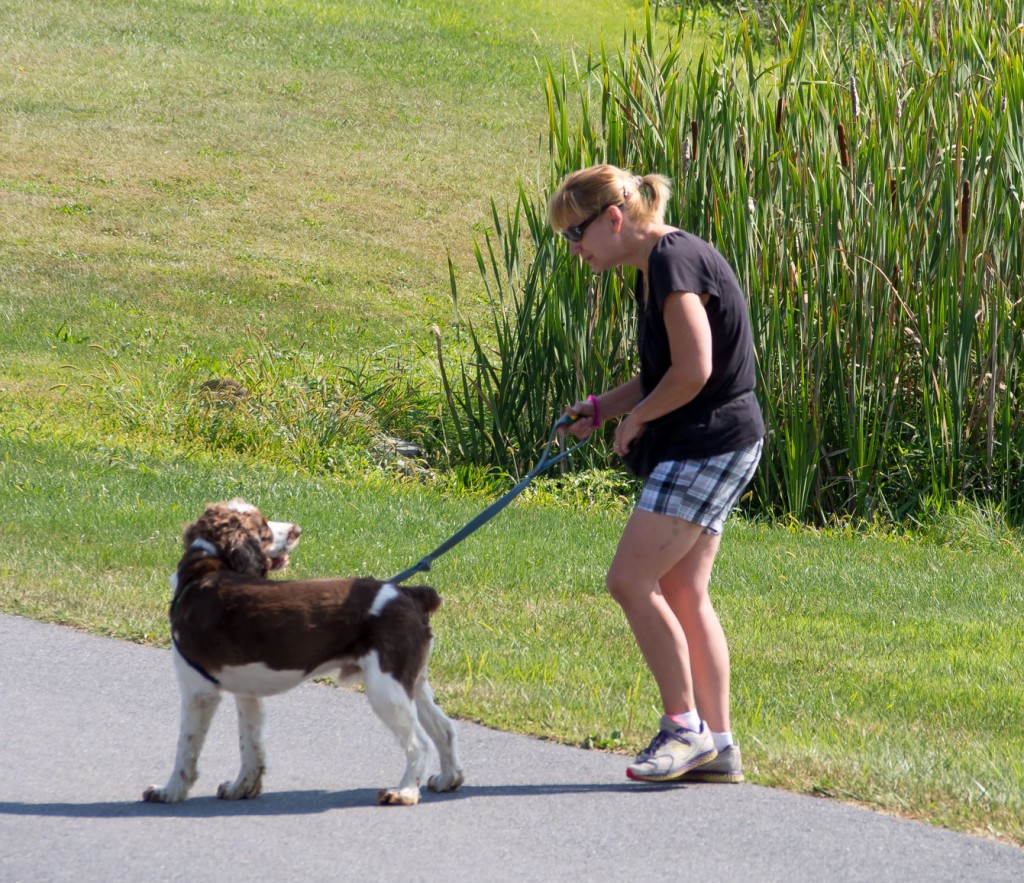 Here is the hardest part....checking back in with Donna to get rewards from HER after getting treats from each person.